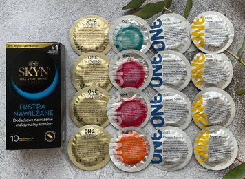 Комплект 26 штук SKYN Extra Lube + ONE Super Studs, Color Sensations, Classic, Vanish SOS2294 фото