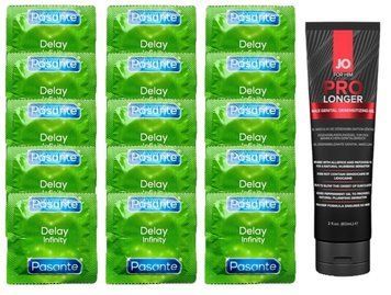 Комплект: Pasante Delay 15 шт + Пролонгатор System JO Prolonger Gel (60 мл) SOS11067 фото