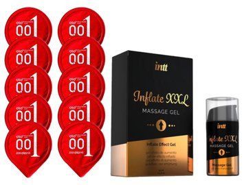 Комплект OLO Warming 001 10 шт + Intt Inflate XXL Gel (15 мл)  SOS14430 фото