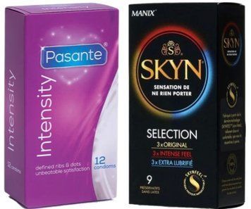 Набор с Skyn Selection 9 шт + Pasante Intensity (Ribs & Dots), 12 шт SOS8087 фото