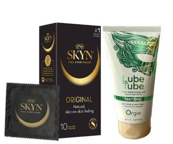 SKYN ORIGINAL 10 шт и Лубрикант ORGIE LUBE TUBE NATURE, 150 мл SOS865 фото