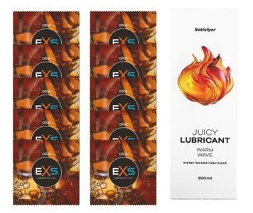 Комплект: EXS CRAZY COLA 10 шт. + Лубрикант Satisfyer Warm Wave 300 мл SOS11418 фото