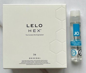 Комплект LELO HEX Original  36 шт + Лубрикант  System JO H2O ORIGINAL (30 мл) SOS2976 фото
