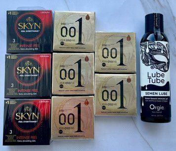 Набір 24 шт OLO Лід і Полум'я 001 + Skyn Intense Feel + Лубрикант SEMEN LUBE 150 мл Orgie SOS3846 фото