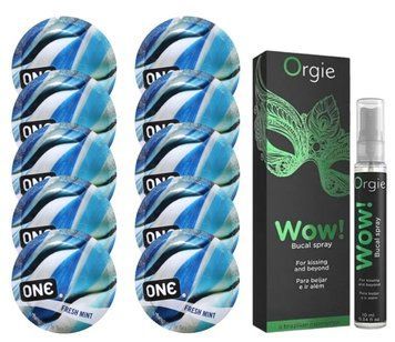 Комплект ONE Fresh Mint 10 шт + WOW! &ndash; Menthol, 10 мл, ORGIE SOS13804 фото