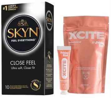 Набір з SKYN Close Feel (10 шт) + інтимний гель для пар Friday Bae XCITE (15 мл) SOS9760 фото