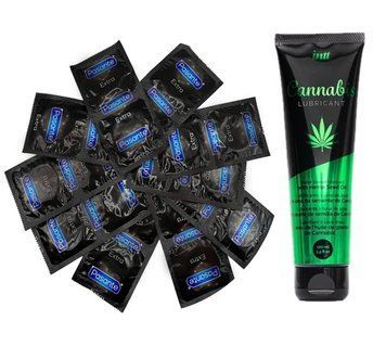 Pasante Extra Safe 20 шт и Лубрикант Intt Cannabis 100 мл SOS957 фото