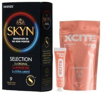 Набір з SKYN Selection (9 шт) + Гель для пар XCITE, 15 мл Friday Bae SOS9650 фото