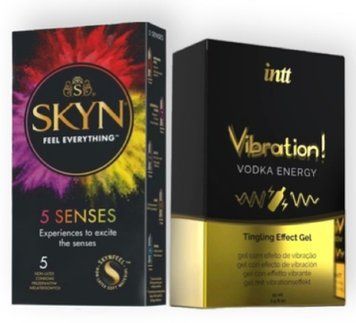 SKYN 5 Senses + Intt Vibration Vodka (15 мл) SOS6959 фото