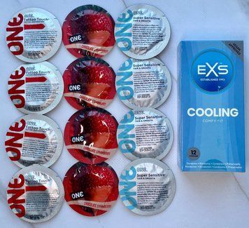 Набор 12 штук ONE Super Sensitive, Tattoo Touch, Flavor Waves + EXS Cooling (12 шт.) SOS3946 фото