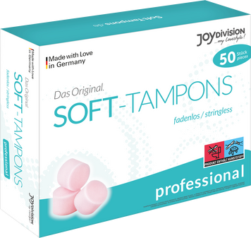 Женские гигиенические тампоны &ndash; Soft-Tampons PROFESSIONAL JoyDivision, в упаковке 50 шт. JD10 фото