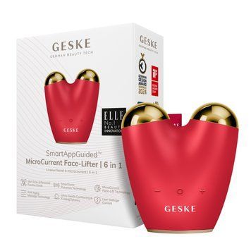 Микротоковый подтягиватель лица GESKE MicroCurrent Face-Lifter 6в1 red HB0636 фото