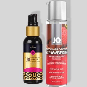 Sensuva Ultra-Stimulating On Insane Original (57 мл) + JO Chocolate Covered Strawberry (60 мл) LB434 фото