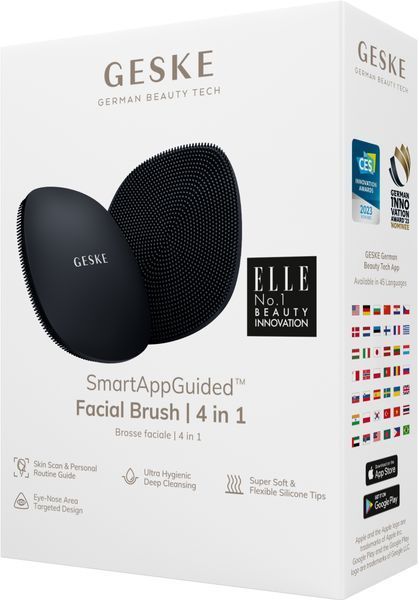 Щітка для обличчя GESKE Facial Brush 4в1 black HB0047 фото