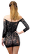 Еротична сукня-сітка Anne De Ales Fetish Dinner S/M, Black SO1937 фото 2