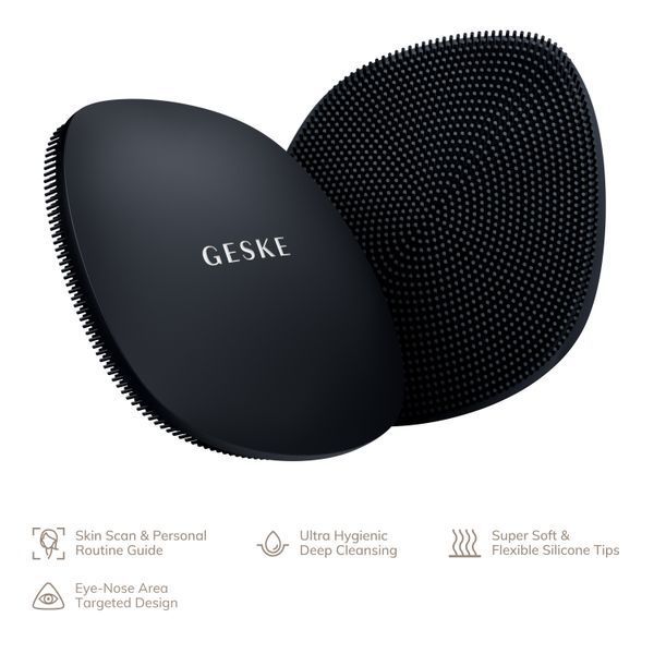 Щітка для обличчя GESKE Facial Brush 4в1 black HB0047 фото