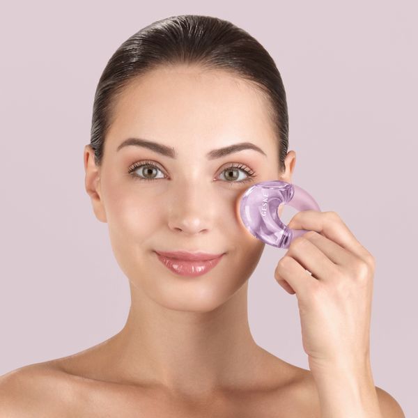 Массажер для глаз GESKE Cool & Warm Eye Massager 7в1 pink HB0313 фото