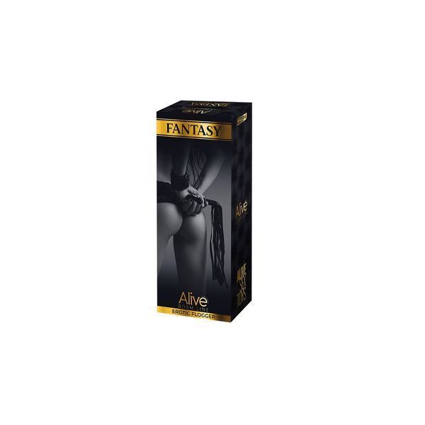 Чорний БДСМ-флогер на 40 хвостів Alive Fantasy Flogger  SO5995 фото