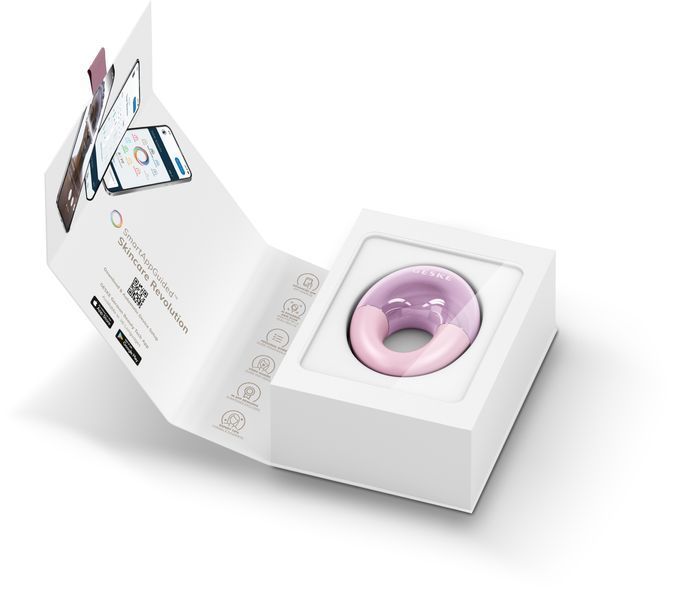Массажер для глаз GESKE Cool & Warm Eye Massager 7в1 pink HB0313 фото