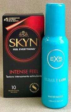 Комплект SKYN Intense Feel + Лубрикант EXS Clear Lube Water Based 100 мл SOS1056 фото