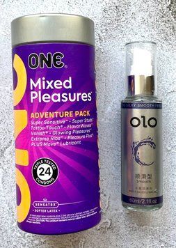 Набор ONE Mixed Pleasures (24штук) + Лубрикант "olo smooth" 60 мл SOS2350 фото