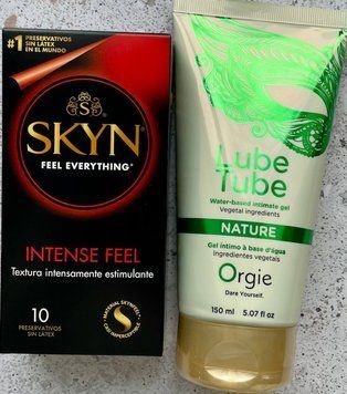 Комплект SKYN Intense Feel 10 шт + LUBE TUBE NATURE, 150 мл ORGIE  SOS1106 фото