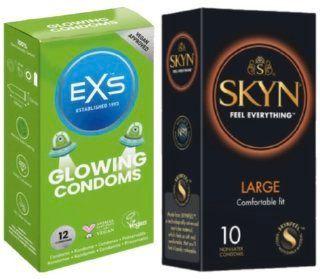 Набор с SKYN Large (10 шт) + EXS Glowing 12 штук SOS8043 фото