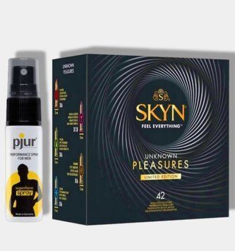 SKYN Pleasures, 42 шт-6 видів + Пролонгатор pjur Superhero Spray 20 мл SOS5707 фото