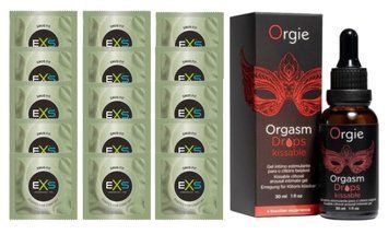 Комплект EXS Snug Fit 15 шт + ORGIE &mdash; Яблоко и Корица, 30 мл SOS14943 фото