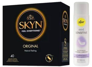 SKYN Original 40 шт + pjur MED Sensitive Glide 100 мл SOS13368 фото