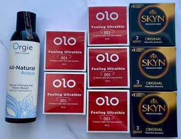 Набір 24 шт OLO збуджуючі 001 + Skyn Original + Лубрикант ALL-NATURAL Acqua 150 мл Orgie SOS3802 фото