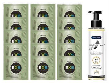 Комплект EXS Snug Fit 15 шт + Big Erection, 150 мл &ndash; Medica Group SOS14893 фото