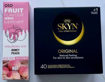 Комплект SKYN ORIGINAL 40 шт + Гель-лубрикант персик 120 мл OLO SOS3752 фото