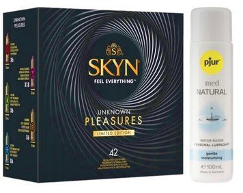 Комплект SKYN Pleasures 42 шт + Pjur MED Natural Glide 100 мл SOS13268 фото