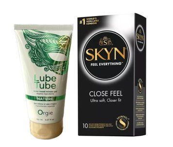 SKYN Close Feel 10 шт и Лубрикант ORGIE LUBE TUBE NATURE, 150 мл SOS871 фото