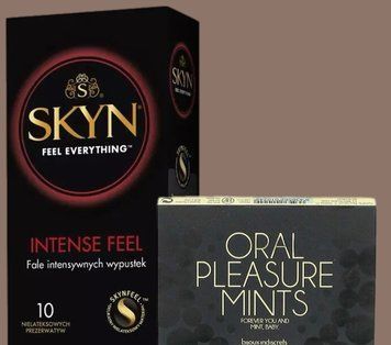 Комплект SKYN Intense Feel 10 шт + Мятные конфеты Bijoux Indiscrets Oral Pleasure Mints &ndash; Peppermint SOS5607 фото
