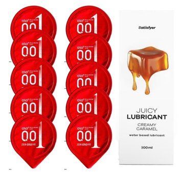 OLO Warming 10 шт. + Лубрикант Satisfyer Creamy Caramel 300 мл SOS12516 фото