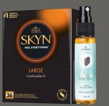 Комплект SKYN Large, 36 шт + Спрей Sensuva Deeply Love You Chocolate Mint (29 мл) SOS5421 фото