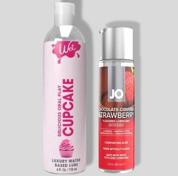 Wet Oral Play Cupcake (118 мл) + JO Chocolate Covered Strawberry (60 мл) LB761 фото