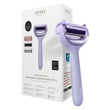Роллер для игловой мезотерапии лица и тела GESKE MicroNeedle Face&Body Roller 9в1 purple HB0211 фото