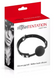 Силіконовий кляп Fetish Tentation Silicone Ball Gag, чорний SO4038 фото 2