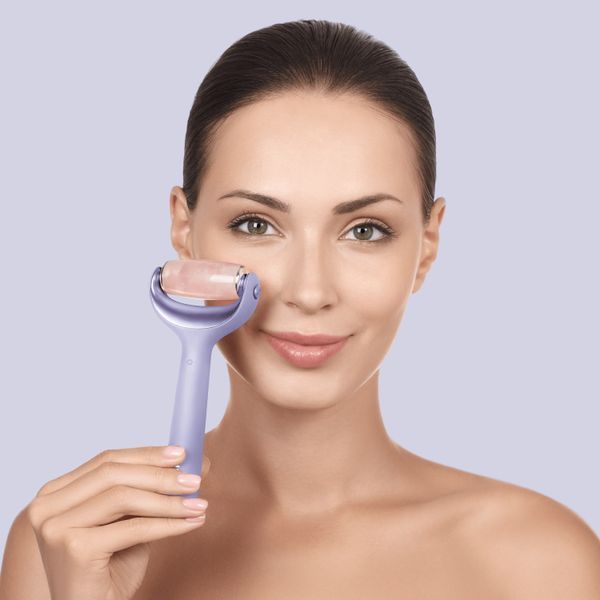 Роллер для игловой мезотерапии лица и тела GESKE MicroNeedle Face&Body Roller 9в1 purple HB0211 фото