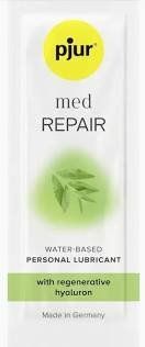 Лубрикант на водній основі pjur MED Repair glide з регенеруючим гіалуроном для сухої шкіри 2 мл 12710/пробник фото