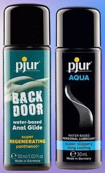 Набор лубрикантов pjur backdoor Regenerating 30 мл + pjur Aqua 30 мл LB441 фото