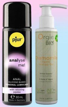 Набор лубрикантов pjur analyse me! Relaxing jojoba silicone 30 мл + CHAMOMILE, 100 мл, ORGIE BIO LB662 фото