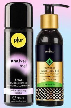 Набор лубрикантов pjur analyse me! Relaxing jojoba silicone 30 мл + Sensuva Natural Water-Based Apple Candy (125мл) LB587 фото