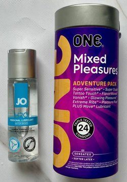 Комплект ONE Mixed Pleasures 24 шт + Лубрикант  System JO H2O ORIGINAL (60 мл) SOS2983 фото