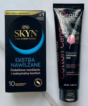 Набор Skyn ​​Extra Lube 10 шт. - Лубрикант ORGIE LUBE TUBE сахарная вата, 100 мл SOS2933 фото