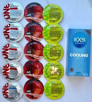 Набор 15 штук ONE Tattoo Touch, Flavor Waves, Glowing Pleasures + EXS Cooling (12 шт.) SOS3953 фото