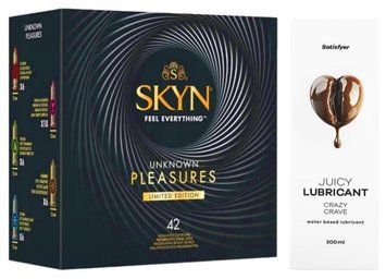 Комплект Лубрикант Satisfyer Juicy Crazy Crave 300 мл + SKYN Pleasures 42 шт SOS12885 фото